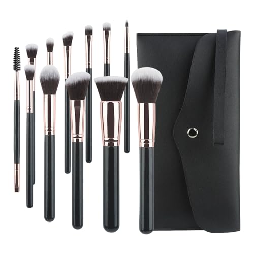 12 Stücke Professionelle Make Up Pinsel Set Reise Kosmetikbürsten Mit Weichen Borsten Und Ergonomischem Für Frauen Multi Funktionaler Kosmetischer Pinsel Set von Qsvbeeqj