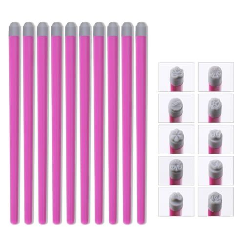 4/6/10/15 Stück/SetNails Art Pen Set Nägel Kunst Punktierwerkzeug Blumennägel Stempelstift Einfach zu bedienen Nägel Kunst Stempel Stift Set von Qsvbeeqj