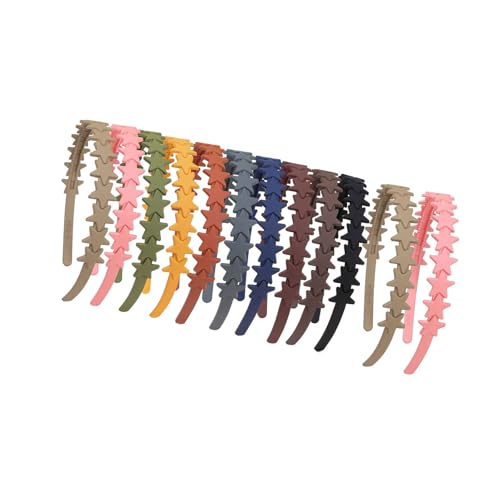 5/12 Stück matte Stirnbänder mit Stern-Dekoration Kinder Haarbänder Haarschmuck Haarteile für Mädchen und Frauen von Qsvbeeqj