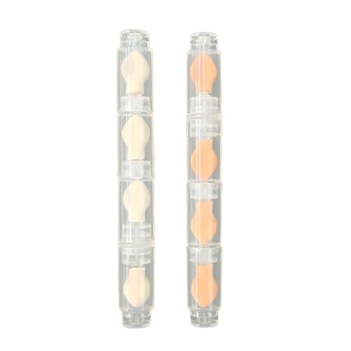 8 x Lidschatten-Schwamm-Applikatoren, wiederverwendbar, Lidschattenpinsel, Make-up-Applikator-Sticks, Kosmetik-Werkzeug, Make-up-Pinsel, Geschenke, Schwammpinsel von Qsvbeeqj