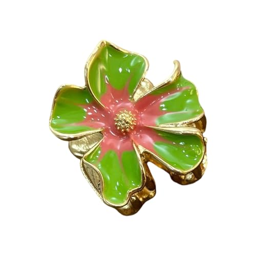Anspruchsvolle Legierung Haarspange 3D Blumen-Design Starker Halt Mode Haarschmuck Haarschmuck für Frauen Metall Haarspange von Qsvbeeqj
