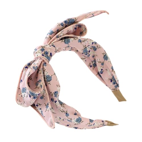 Auffälliges Schleifen-Stirnband, Blumen-Haarteil, Stoff-Kopfbedeckung, bequem und sicher, Haar-Accessoire für den täglichen Gebrauch von Qsvbeeqj