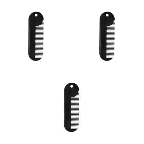 Bartkamm, Brieftasche, Taschenrasierpinsel, kleines Haar, multifunktional, Reise-Schnurrbart für Herren, Taschenbart, Schnurrbart, Rasierpinsel, kleines Haar für Mann von Qsvbeeqj