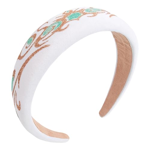 Bedrucktes Stirnband für Damen, ästhetisch, breit, Freizeitkleidung, Haarband, Stoff, Schaumstoff-Designs, Haarband für den täglichen Gebrauch Bedrucktes Stirnband für Damen, ästhetisch, breit, Freizeitkleidung, Haarband, Stoff, Schaumstoff-Designs, Haarband für den täglichen Gebrauch von Qsvbeeqj