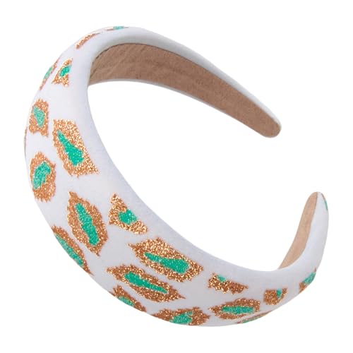 Bedrucktes Stirnband für Damen, ästhetisch, breit, Freizeitkleidung, Haarband, Stoff, Schaumstoff-Designs, Haarband für den täglichen Gebrauch Bedrucktes Stirnband für Damen, ästhetisch, breit, Freizeitkleidung, Haarband, Stoff, Schaumstoff-Designs, Haarband für den täglichen Gebrauch von Qsvbeeqj