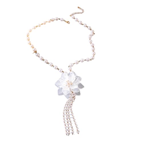 Blumen-Halskette für Damen, Kunstperlen-Gürtel, Taillenkette für den täglichen Gebrauch, Nachtreisen, Datum, b Blumen-Halskette für Damen, Kunstperlen-Gürtel, Taillenkette für den täglichen Gebrauch, Nachtreisen, Datum, b von Qsvbeeqj