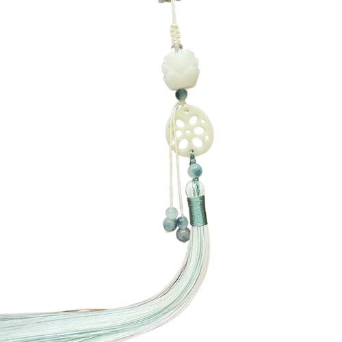 Chinesische Kleidung Anhänger Retro Taillenanhänger Imitation Lotuses Jades Accessoire Handgefertigtes Geschenk Für Frauen Und Mädchen Seidenranddekoration von Qsvbeeqj