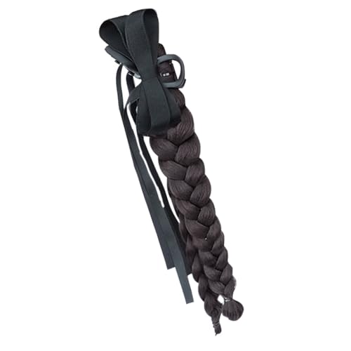 Clip Auf Geflochtenes Haarklauen Clip Synthetic Hair Ribbon Haarclip Ponytail Haare Erweiterung Für Frauen Schnell Haarstyling Synthetische Geflochtene Perücken Für Frauen von Qsvbeeqj