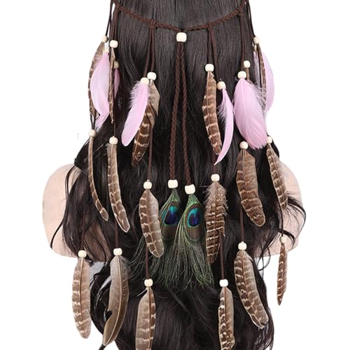 Dekoratives modisches Haarband, abnehmbares Haarband, kreative Frisur, Haarband für Musikfestivals und Feiern von Qsvbeeqj