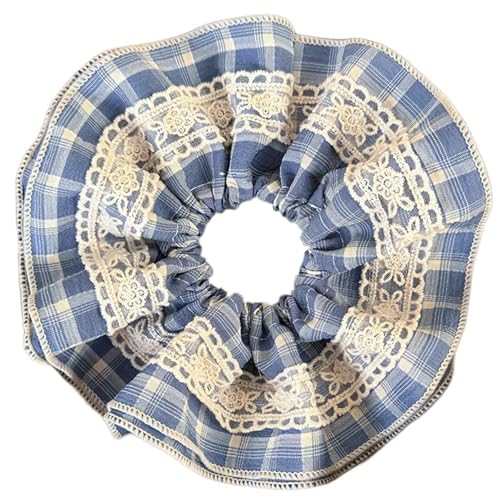Eged Doppel-Haarseil mit Gittermuster, Lolitas, Haar-Accessoire, vielseitiges Haarschmuck, Damen, Haarschmuck, mehrfarbig, Retro-Kopfseil von Qsvbeeqj