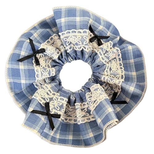 Eged Doppel-Haarseil mit Gittermuster, Lolitas, Haar-Accessoire, vielseitiges Haarschmuck, Damen, Haarschmuck, mehrfarbig, Retro-Kopfseil von Qsvbeeqj