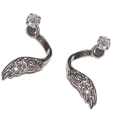 Einzigartige Handgefertigte Stollen Ohrringe Kristall Verschönerte Flügel Geformte Ohrknochennägel Schmuck Für Partys Und Lässige Outfits Funkelnde Diamanten Ohrringe Für Frauen von Qsvbeeqj
