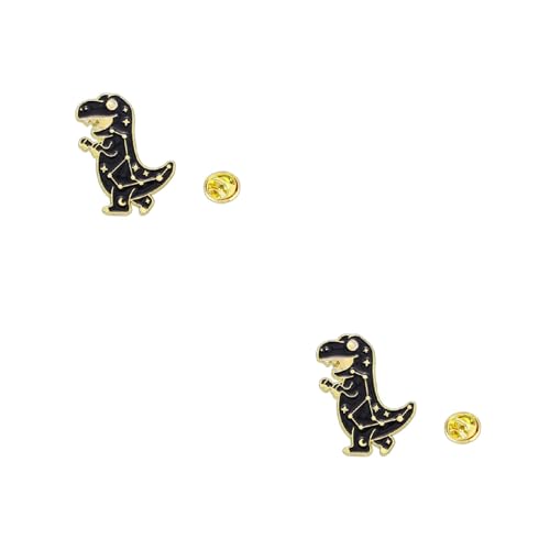 Einzigartige Schwarze Dinosaurier Brosche Pin Badge Constellations Serie Revers Stin von Qsvbeeqj
