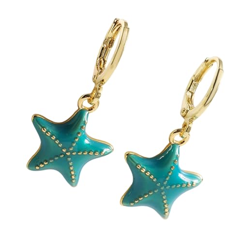 Einzigartige Seesterne Fallen Ohrringe Modische Ohrschnallen Elegante Dangle Ohrringe Statement Für Jugendliche Seesterninnen von Qsvbeeqj