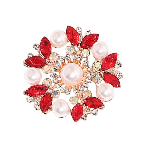 Elegante Kristallperlen Blumenbrosche Für Frauen Vintage Strasssteine Schal Stecker Multi Zweck Schmuck Geschenk Sparklinische Strassstift Pin von Qsvbeeqj