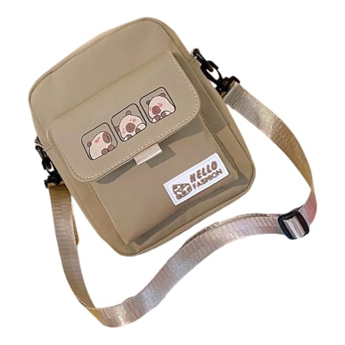 Entzückende Animal Crossbody Bag Design Kompakte Polyester Umhängetaschen Mit Verstellbarem Riemen Für Tägliche Essentielle Essentielle Capybara Gedruckte Umhängetasche von Qsvbeeqj