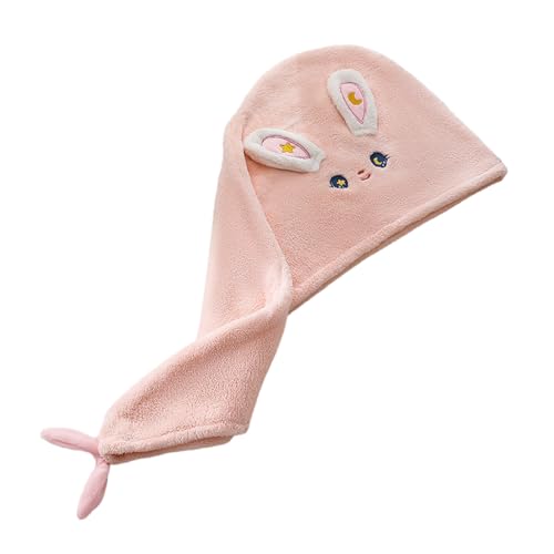 Haarhandtuch Wickel Cartoon Kaninchen Haar Trocknungstücher Haar Turban Handtuch Absorbierende Turban Trockene Haarkappen Mit Cartoon Kaninchen Haar Handtuch Wickel Haar Trocknungstücher Haar von Qsvbeeqj