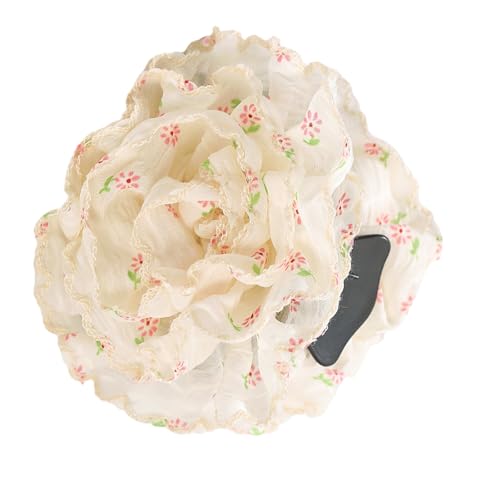Haarklammer mit Blumenmotiv und sicherem Griff, leichte Haarnadel für Damen, für den täglichen Gebrauch, rutschfeste Haarklammer von Qsvbeeqj