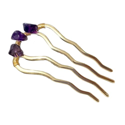 Handgefertigte Haarnadel mit Kristallstein, Haarstyling-Haargabel für Braut und Mode, Frauen, Hochzeits-Haar-Accessoires von Qsvbeeqj