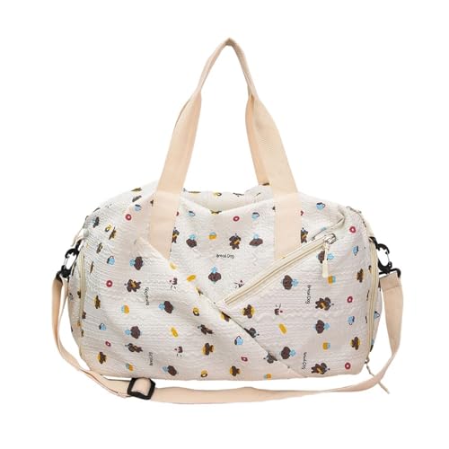 Leichtes Crossbody Reisetasche Cartoon Design Tränenresistente Nylon & Ergonomische Schultergurt Mehrfach Fach Reisebereicher Reisebereiche von Qsvbeeqj