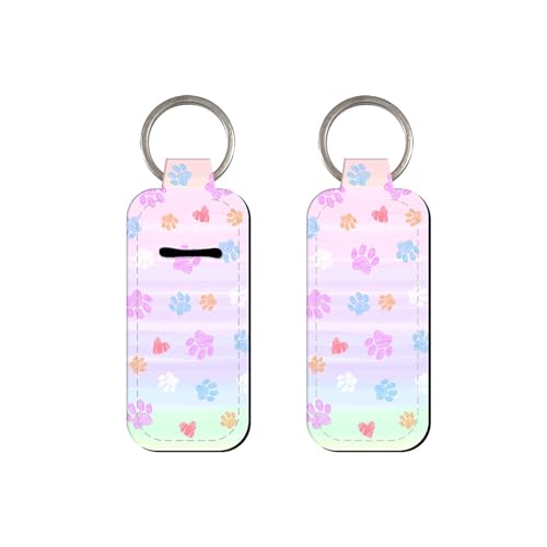 Lippenstifthalter Ringe Katze Klaue Lippenbalsam Halter Schlüsselanhänger Tragbarer Lippenstift Ärmel für den täglichen Komfort Katzen Kralle Lippenbalsam Ringe Ärmel für Reisen, B von Qsvbeeqj