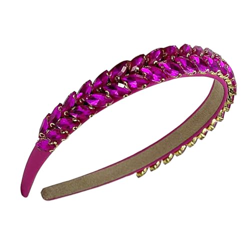 Luxuriöses Stirnband mit Kristallnieten für Damen und Mädchen, hoher Totenkopf, verleiht Abendkleidern und Alltagsoutfits Eleganz von Qsvbeeqj