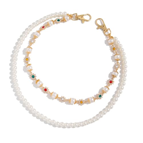 Mode Taillenkette Mit Perlen Und Blumenkern Doppelschicht Taille Kette Eckfangen Hosen Bag Schmuck Künstliche Perlenhosen von Qsvbeeqj