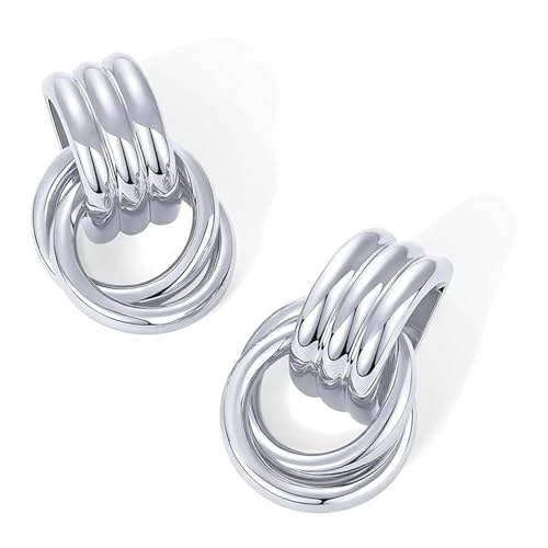 Modeohrohrschstene Bequeme Ohrringe Geometrische Ohrschmuck Schmuck Messing Textur Stollen Geeignet Für Den Ganzen Tag Kleidung Party von Qsvbeeqj