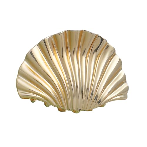Modische goldfarbene Metall-Haarklammer für Damen, süße, starke Klemme, trendiges Haar-Accessoire für verschiedene Anlässe von Qsvbeeqj