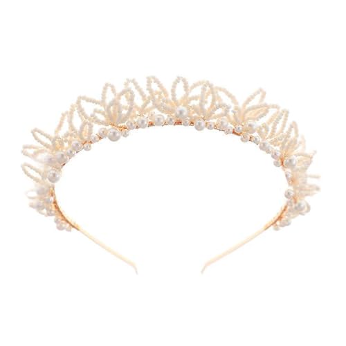 Nachahmungsperlen Verziertes Haarband Elegantes Stirnband Haar Dekore Für Braut Fotografie Vintage Styles Abschlussball Anlass Imitation Perlen Kopfstück Kopfstück von Qsvbeeqj