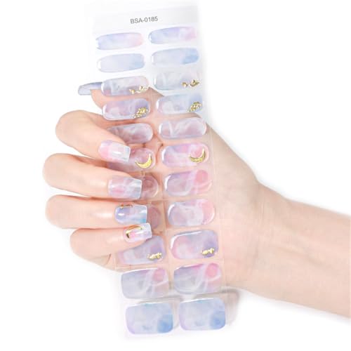 Nagellack Aufkleber Französische Gele Nagelaufkleber Nagellack Wraps Maniküre Aufkleber Gele Nagelstreifen von Qsvbeeqj