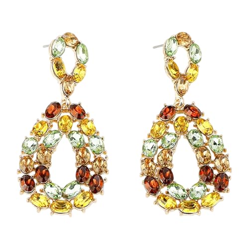 Ohrringe Mit Tränen Legierung Ohrringen Kristall Verschönerte Elegante Stile Schmuck Handgefertigte Ohrzubehör Für Partys Event Sparkling Evening von Qsvbeeqj