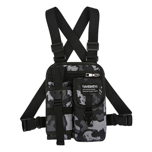 Qsvbeeqj Outdoor Sport Brust Tasche Für Männer Design Mit Telefontasche Und Flaschenhalter Leichte Laufweste Gymnastik Chest Tasche Männer von Qsvbeeqj