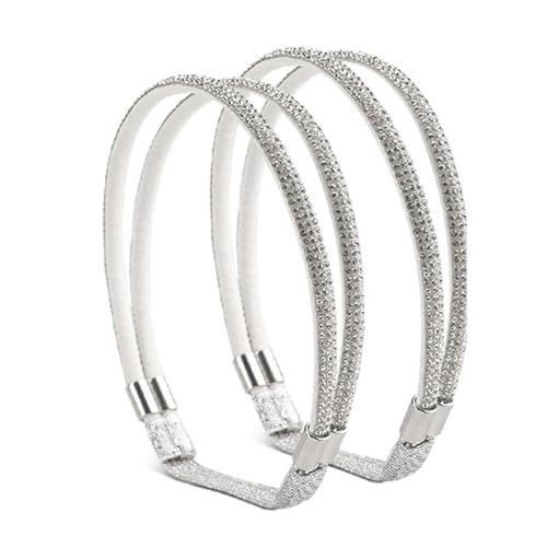 Qsvbeeqj 1 Paar verstellbare Strass-Schnürsenkel für Damen mit hohem Absatz und Knöchel, elastische Befestigungsriemen, Schuhgürtel, weiße Diamanten E W, Einheitsgröße Qsvbeeqj 1 Paar verstellbare Strass-Schnürsenkel für Damen mit hohem Absatz und Knöchel, elastische Befestigungsriemen, Schuhgürtel, weiße Diamanten E W, Einheitsgröße von Qsvbeeqj