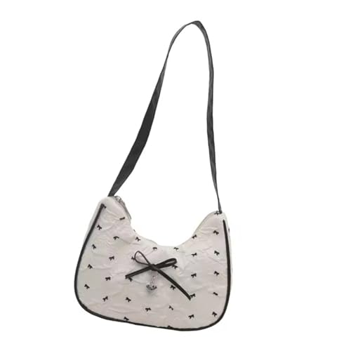 Qsvbeeqj 2025 Innovative Bögen Verschönerter Umhängetaschen Leichte Blasenbubble Baumwolle Multi Funktionaler Aufbewahrung Unterarm Geldbörse Stilvolle Bögen Tasche Für Frauen von Qsvbeeqj