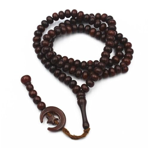 Qsvbeeqj 99 Tasbih Perlen Für Frauen Die Männer Rosenkranz 8 Mm Für Religiöse Artikel Eid Festiva Verehren; Schmuck Spirituell von Qsvbeeqj