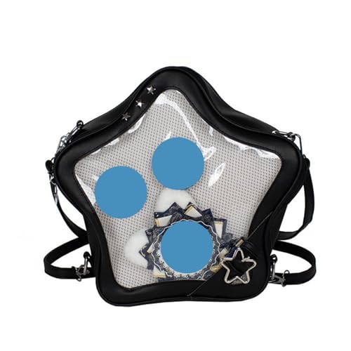 Qsvbeeqj Ästhetischer Itabag Rucksack Mit Einsatz Für Anime Display Sternförmige Itabag Crossbody Taschen Umhängetaschen Daypack Ita Bag von Qsvbeeqj