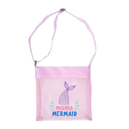 Qsvbeeqj Atmungsaktives wasserdichte Nylon Meshes Strandbeutel Verstellbarer Schultergurt Wasserspielzeughalter Tragbare Meeresschalen Sammeln Große Kapazitätsklappgitter Mesh Strand Für Kinder von Qsvbeeqj