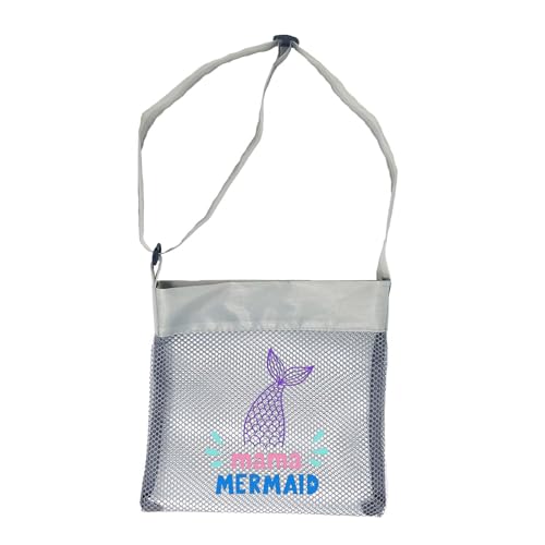 Qsvbeeqj Atmungsaktives wasserdichte Nylon Meshes Strandbeutel Verstellbarer Schultergurt Wasserspielzeughalter Tragbare Meeresschalen Sammeln Große Kapazitätsklappgitter Mesh Strand Für Kinder von Qsvbeeqj