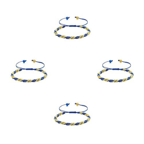 Qsvbeeqj Blau Gelbe Nationalflagge Armband Handgefertigte Flagge Unterstützung Help Und Armband Armreifen Für Frauen Männer von Qsvbeeqj