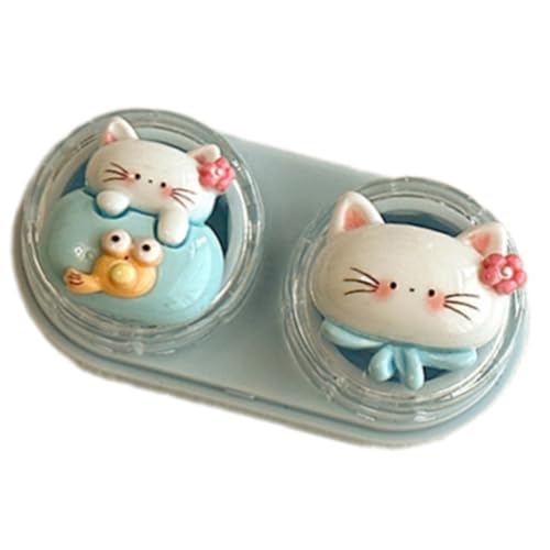 Qsvbeeqj Brillenetui zur Entfernung der Augen, Saugnapf, sicheres Entfernungswerkzeug für Brillen, Reiseetui für Frauen, B von Qsvbeeqj