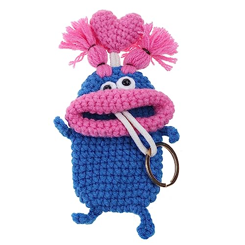Qsvbeeqj Cartoon Dicke Lippen Tasten Tasche Ziehen Sie Gestrickte Autos Koffer Keys Wallet Haushälterinnen Tastenhalter Einfach Zu Bedienen von Qsvbeeqj