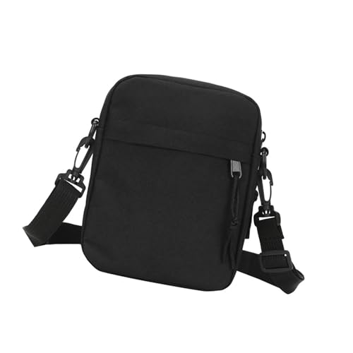 Qsvbeeqj Damen Herren Kleine Umhängetasche Uni Farbe Crossbody Tasche Handy Modische Boten Brieftasche Handtasche Alltag Frauen Mann Telefon Mode Crossbody Kleine Schulter Alltag, sc schwarz von Qsvbeeqj