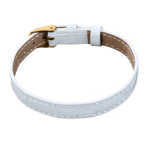 Qsvbeeqj Edelstahl Magnetverschluss Armband Weichleder Band Einstellbare Größe Für Männer Frauen Geschenk Unisex Leder Armband von Qsvbeeqj