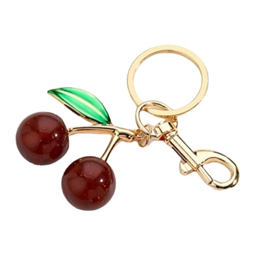 Qsvbeeqj Einzigartige Harzkirschen Anhänger Mit Leopardenmuster Designs Geldbeutel Für Modische Frauen Und Accessoire Sammler von Qsvbeeqj