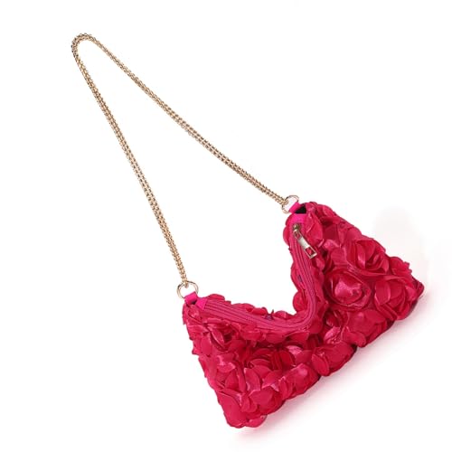 Qsvbeeqj Elegante Damen-Abend-Umhängetasche, Rosenmuster, Pailletten, Satin, Clutches Geldbörse mit Kette, für Hochzeit, Abschlussball, Party, Satin, Kette, a, One Size Qsvbeeqj Elegante Damen-Abend-Umhängetasche, Rosenmuster, Pailletten, Satin, Clutches Geldbörse mit Kette, für Hochzeit, Abschlussball, Party, Satin, Kette, a, One Size von Qsvbeeqj