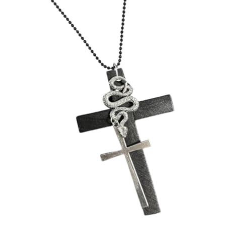 Qsvbeeqj Elegante Kreuze Halskette Charme Sturdy Glass Anhängerkomfort Passt Mit Verstellbarer Länge Kette Für Tägliche Verschleiß Einzigartiger Stilkette von Qsvbeeqj