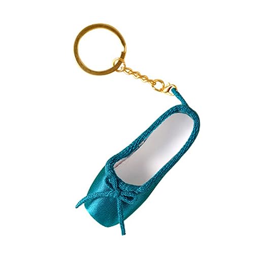 Qsvbeeqj Elegante Stoffpoinze Schuhe Keyring Ballets Accessoires Ballets Schlüsselanhänger Stofflegungsstruktur Für Beutel Oder Wichtige Handgefertigte Ballettschuhschlüsselketten von Qsvbeeqj