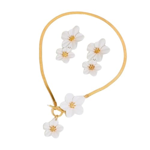 Qsvbeeqj Eleganter Blumenschmuck Set Für Frauen Elegant Frühlingsferien Beach Essentielles Leichtumsatz Leichtes Design Geschenkschmuck Für Frauen von Qsvbeeqj