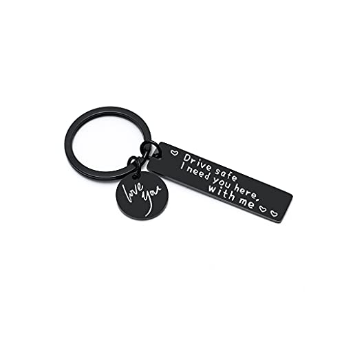 Qsvbeeqj Freund Sicherheit Keychain Drives Safe Ich Brauche Sie Hier Mit MES Keyring Accessoire Gift Für Freund Ehemann Edelstahl Keyring Sicherheit Schlüsselkette Nützliche Schlüsselkette von Qsvbeeqj